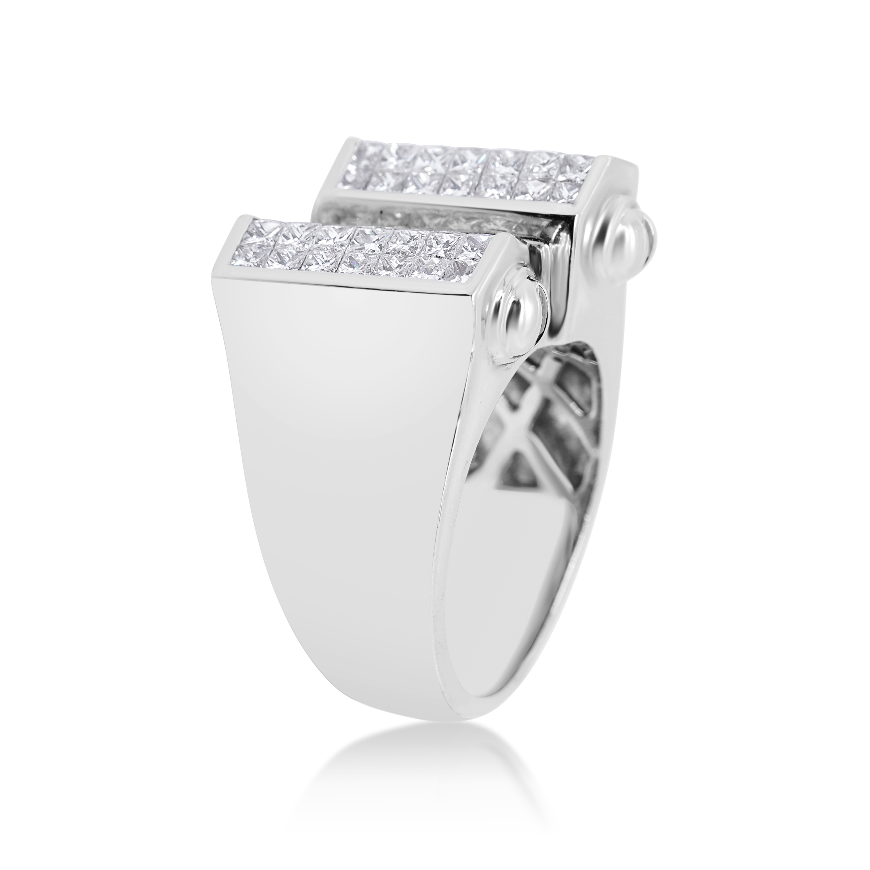 Diamond Ring 3.10 ct. 14K White Gold